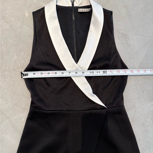Alice + Olivia Mardell Tuxedo Romper - Picture 9 of 11